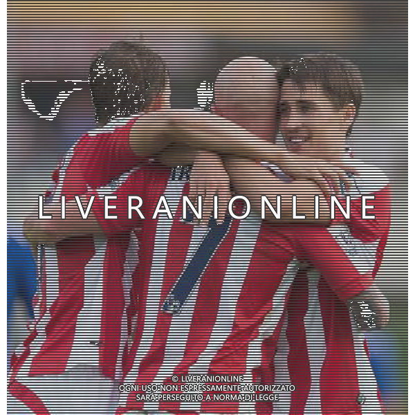 Bojan Krkic (Stoke City), Stephen Ireland (Stoke City) und Ryan Shawcross (Stoke City) jubeln nach dem 0:1 // during a Friendly Match between FC Schalke 04 and Stoke City at the Kufstein Arena, Kufstein, Austria on 2014/07/29. EXPA Pictures ¬© 2014, PhotoCredit: EXPA/ Johann Groder AG ALDO LIVERANI SAS ONLY ITALY