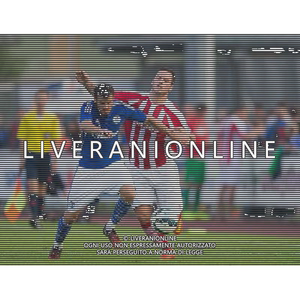 Marko Arnautovic (Stoke City) gegen Tranquillo Barnetta (FC Schalke 04) // during a Friendly Match between FC Schalke 04 and Stoke City at the Kufstein Arena, Kufstein, Austria on 2014/07/29. EXPA Pictures © 2014, PhotoCredit: EXPA/ Johann Groder AG ALDO LIVERANI SAS ONLY ITALY