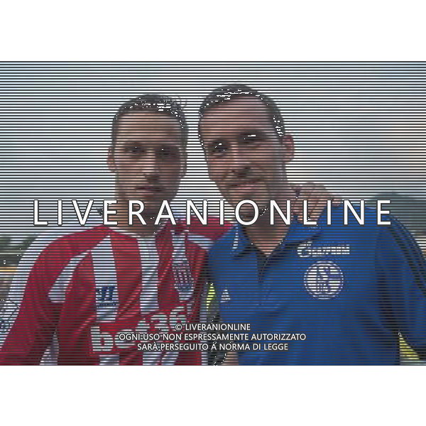 Marko Arnautovic (Stoke City) und Christian Fuchs (FC Schalke 04) // during a Friendly Match between FC Schalke 04 and Stoke City at the Kufstein Arena, Kufstein, Austria on 2014/07/29. EXPA Pictures © 2014, PhotoCredit: EXPA/ Johann Groder AG ALDO LIVERANI SAS ONLY ITALY