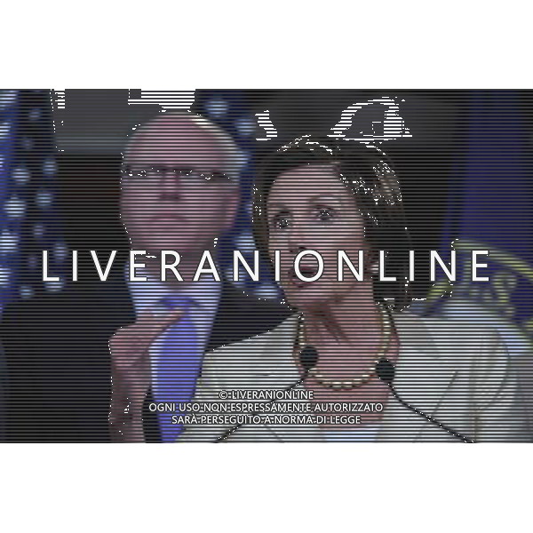 (140731) -- WASHINGTON D.C., July 31, 2014 () -- Nancy Pelosi(Front), Democratic leader of the United States House of Representatives, speaks on a news conference about resolution to sue the U.S. President on Capitol Hill in Washington D.C., capital of the United States, July 30, 2014. The U.S. House on Wednesday approved a lawsuit against President Barack Obama over alleged abuse of executive power. (/Bao Dandan) ©PHOTOSHOT/Agenzia Aldo Liverani sas - ITALY ONLY - EDITORIAL USE ONLY - La Camera degli Stati Uniti ha approvato una causa contro il presidente Barack Obama nel corso di presunto abuso del potere esecutivo a Washington DC, negli Stati Uniti