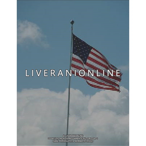 NELLA FOTO LA BANDIERA AMERICANA IFC-AGENZIA ALDO LIVERANI