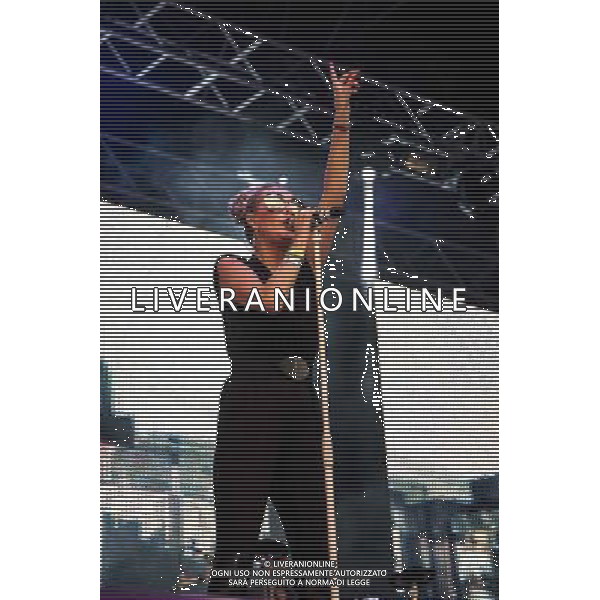 The Human League performs on stage at Guilfest at Stoke Park on July 20, 2014 in Guildford, United Kingdom. ©photoshot/Agenzia Aldo Liverani sas - ITALY ONLY - EDITORIAL USE ONLY