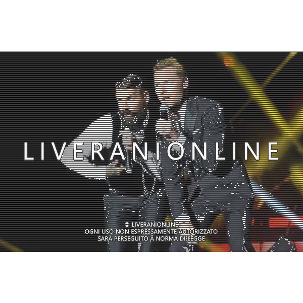 Shane Lynch \' Ronan Keating of Boyzone (Ronan Keating, Keith Duffy, Shane Lynch \' Mikey Graham) Perform Live On Stage During Epsom Live Music Nights At Epsom Downs Racecourse, Epsom, Surrey on Thursday 31 July 2014. ag aldo liverani sas only italy