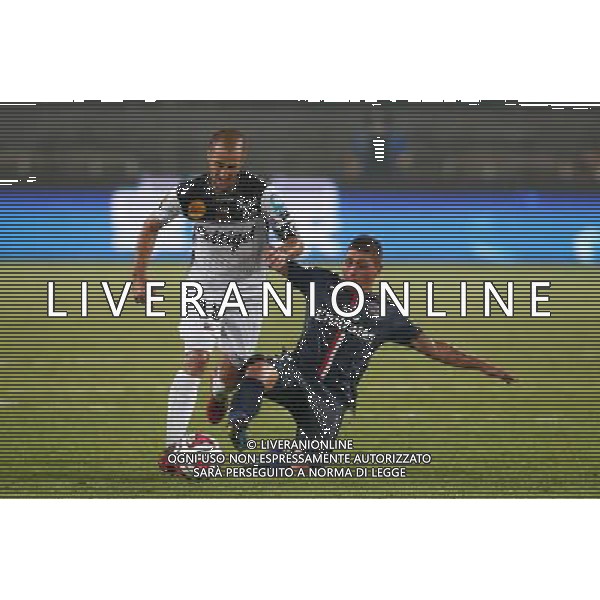 Lionel MATHIS / Marco VERRATTI - 02.08.2014 - Paris Saint Germain / Guingamp - Trophee des Champions - Pekin Photo : Landy Wang / Icon Sport - /Agenzia Aldo Liverani sas - ITALY ONLY - EDITORIAL USE ONLY