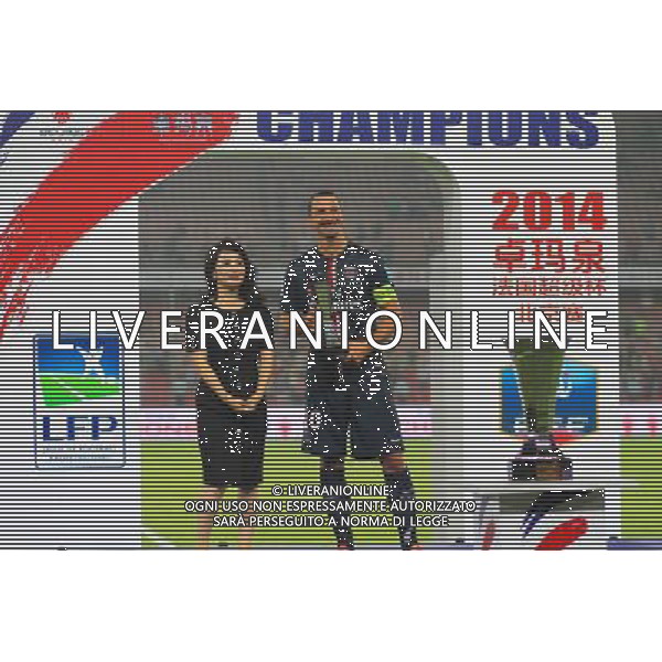 Meilleur Joueur du Match - Zlatan IBRAHIMOVIC - 02.08.2014 - Paris Saint Germain / Guingamp - Trophee des Champions - Pekin Photo : Landy Wang / Icon Sport AG ALDO LIVERANI SAS ONLY ITALY