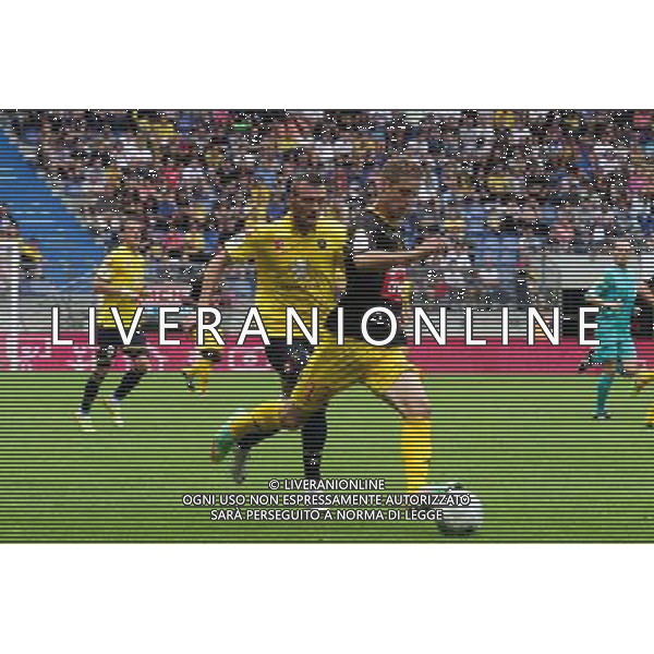 Florin BERENGUER / Antoine PONROY - 02.08.2014 - Sochaux / Orleans - 1er journee de Ligue 2 - Photo : Steeve Constanty / Icon Sport AG ALDO LIVERANI SAS ONLY ITALY
