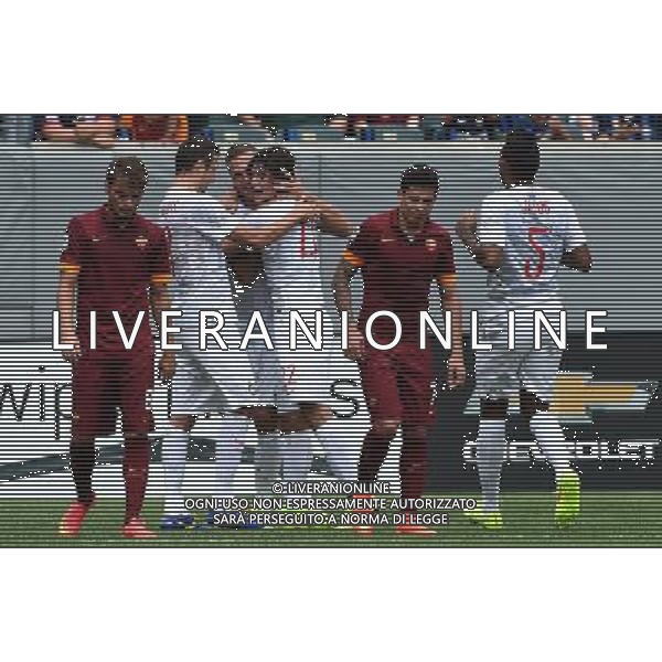 Guinnes International Champions Cup 2014 Philadelphia - 02.09.2014 Roma-Inter Nella Foto:vidic esulta /Ph.Vitez-Ag. Aldo Liverani