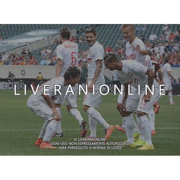 Guinnes International Champions Cup 2014 Philadelphia - 02.09.2014 Roma-Inter Nella Foto:nagatomo esulta stile sumo con guarin /Ph.Vitez-Ag. Aldo Liverani