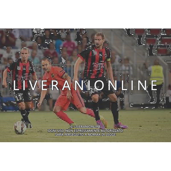 Andres INIESTA / Mathieu BODMER - 02.08.2014 - Nice / Barcelone - Match Amical Photo : Fred Porcu / Icon Sport AG ALDO LIVERANI SAS ONLY ITALY
