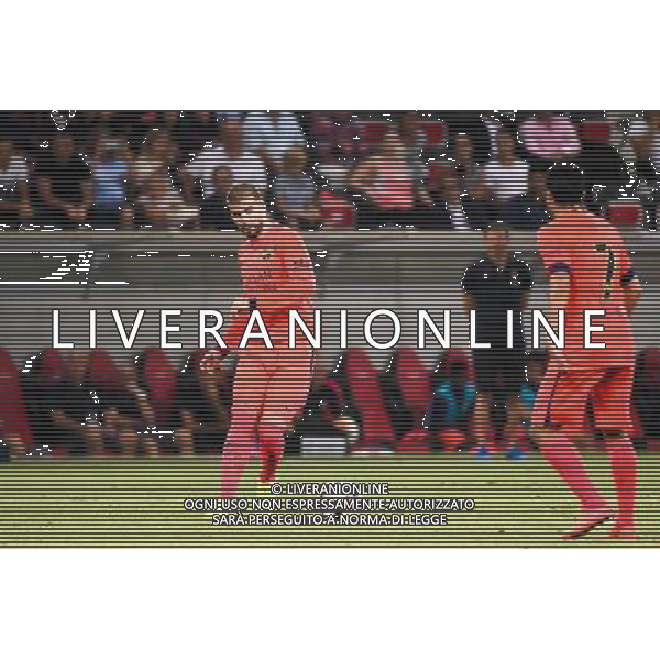 Gerard PIQUE / Xavi - 02.08.2014 - Nice / Barcelone - Match Amical Photo : Fred Porcu / Icon Sport AG ALDO LIVERANI SAS ONLY ITALY