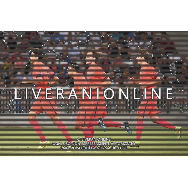 XAVI / Ivan RAKITIC - 02.08.2014 - Nice / Barcelone - Match Amical Photo : Fred Porcu / Icon Sport AG ALDO LIVERANI SAS ONLY ITALY