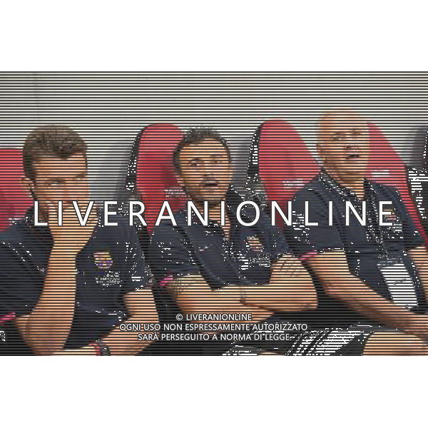 Juan Carlos UNZUE / Luis ENRIQUE - 02.08.2014 - Nice / Barcelone - Match Amical Photo : Fred Porcu / Icon Sport AG ALDO LIVERANI SAS ONLY ITALY