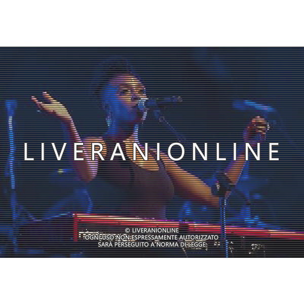 Laura Mvula on stage at Camp Bestival Lulworth Castle \' Park, East Lulworth, Wareham, Dorset 2nd aug 2014 ©photoshot/Agenzia Aldo Liverani sas - ITALY ONLY - EDITORIAL USE ONLY