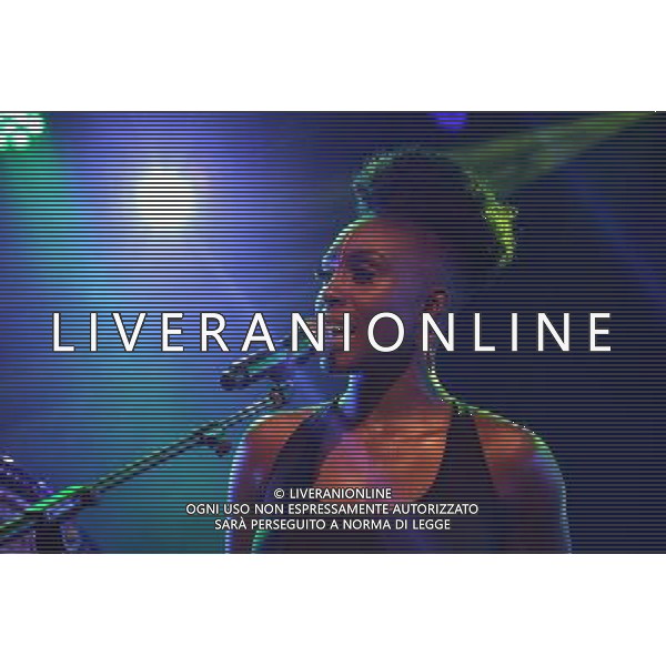 Laura Mvula performing on stage at Camp Bestival, at Lulworth Castle in Dorset, England. 2nd August 2014 ©photoshot/Agenzia Aldo Liverani sas - ITALY ONLY - EDITORIAL USE ONLY