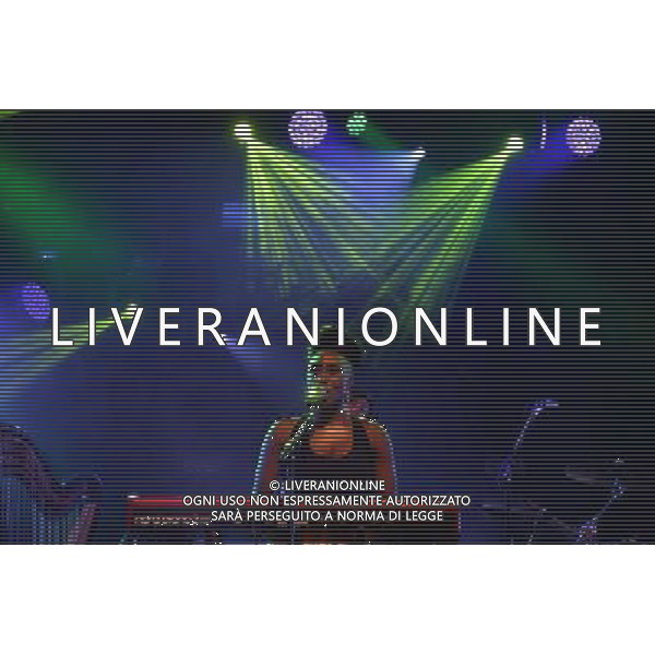 Laura Mvula performing on stage at Camp Bestival, at Lulworth Castle in Dorset, England. 2nd August 2014 ©photoshot/Agenzia Aldo Liverani sas - ITALY ONLY - EDITORIAL USE ONLY