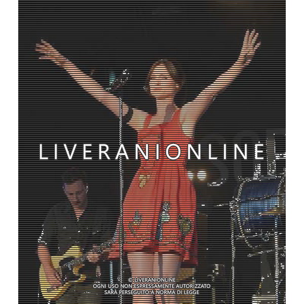 Sophie Ellis Bextor performing on stage at Camp Bestival, at Lulworth Castle in Dorset, England. 2nd August 2014 ©photoshot/Agenzia Aldo Liverani sas - ITALY ONLY - EDITORIAL USE ONLY