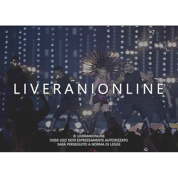 Kylie Minogue performs in the Closing Ceremony at Hampden Park to mark the end of the 20th Commomwealth Games in Glasgow. Closing Ceremony of the 20th Commonwealth Games, Glasgow, 03.08.14 ©PHOTOSHOT/Agenzia Aldo Liverani sas - ITALY ONLY - EDITORIAL USE ONLY