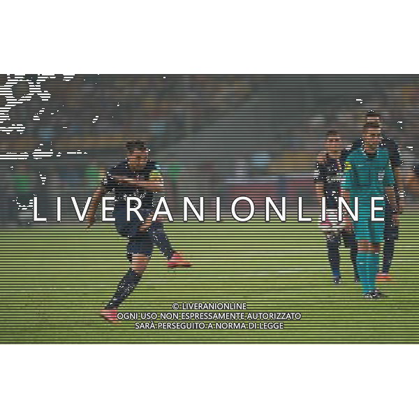 (140802) -- BEIJING, Aug. 2, 2014 () -- Paris Saint-Germain\'s Zlatan Ibrahimovic (1st L) shoots during the match between Paris Saint-Germain and Guigamp in the French season-opening Champions Trophy football match in Beijing, China, on Aug. 2, 2014. Paris Saint-Germain won the match 2-0. (/Zhang Yu) ©photoshot/Agenzia Aldo Liverani sas - ITALY ONLY - EDITORIAL USE ONLY