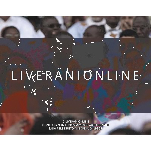 (140802) -- NOUAKCHOTT, Aug. 2, 2014 () -- Mauritanian civilians attend the inauguration ceremony of the re-elected President of Mauritania Mohamed Ould Abdel Aziz in Nouakchott, capital of Mauritania, Aug. 2, 2014. Abdel Aziz won the presidential re-election in June. (/Li Jing) ©photoshot/Agenzia Aldo Liverani sas - ITALY ONLY - EDITORIAL USE ONLY - Cerimonia di inaugurazione del presidente rieletto della Mauritania, Mohamed Ould Abdel Aziz a Nouakchott, capitale della Mauritania, 2 Agosto 2014