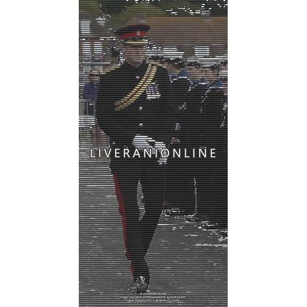 Prince Harry during the Step Short commemorative event in Folkestone, Kent to commemorate the 100th anniversary of the outbreak of World War One. ©PHOTOSHOT/Agenzia Aldo Liverani sas - ITALY ONLY - EDITORIAL USE ONLY - REALI INGLESI: Il Principe Harry d\'inghilterra a Folkestone, nel Kent la commemorazione del 100mo anniversario dello scoppio della Prima Guerra Mondiale.