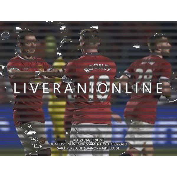 Guinnes International Champions Cup 2014 Finale Miami - 04.08.2014 Manchester United-Liverpool Nella Foto:rooney esulta con hernandez /Ph.Vitez-Ag. Aldo Liverani