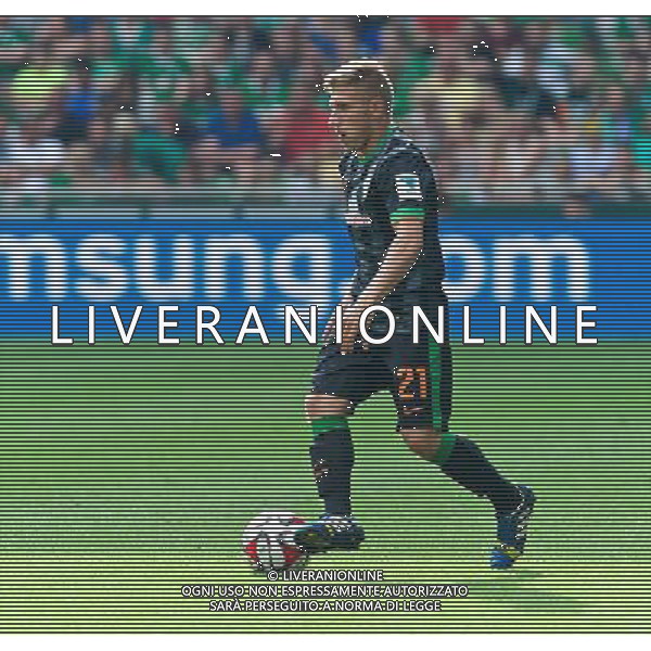 03.08.2014, Weserstadion, Bremen, GER, Testspiel, SV Werder Bremen vs FC Chelsea, im Bild Levent Aycicek (SV Werder Bremen #21) am Ball // during a friedly match between SV Werder Bremen and Chelsea FC at the Weserstadion in Bremen, Germany on 2014/08/03. EXPA Pictures © 2014, PhotoCredit: EXPA/ Andreas Gumz *****ATTENTION - OUT of GER***** AG ALDO LIVERANI SAS ONLY ITALY