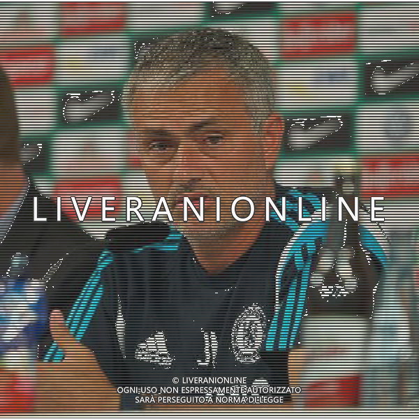 03.08.2014, Weserstadion, Bremen, GER, Testspiel, SV Werder Bremen vs FC Chelsea, im Bild Jose Mourinho (Erster Teammanager Chelsea FC) bei der Pressekonferenz // during a friedly match between SV Werder Bremen and Chelsea FC at the Weserstadion in Bremen, Germany on 2014/08/03. EXPA Pictures © 2014, PhotoCredit: EXPA/ Andreas Gumz *****ATTENTION - OUT of GER***** AG ALDO LIVERANI SAS ONLY ITALY