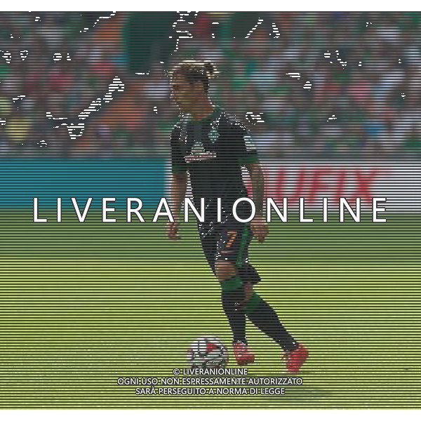 03.08.2014, Weserstadion, Bremen, GER, Testspiel, SV Werder Bremen vs FC Chelsea, im Bild Ludovic Obraniak (SV Werder Bremen #7) am Ball // during a friedly match between SV Werder Bremen and Chelsea FC at the Weserstadion in Bremen, Germany on 2014/08/03. EXPA Pictures © 2014, PhotoCredit: EXPA/ Andreas Gumz *****ATTENTION - OUT of GER***** AG ALDO LIVERANI SAS ONLY ITALY