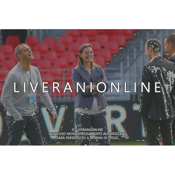 Corinne Diacre / Olivier CHAVANON - 04.08.2014 - Brest / Clermont - 1er journee de Ligue 2 Photo : Maxime Kerriou / Icon Sport AG ALDO LIVERANI SAS ONLY ITALY
