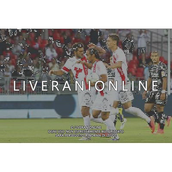 Bruno GROUGI / Nicolas VERDIER / Johan RAMARE - 04.08.2014 - Brest / Clermont - 1er journee de Ligue 2 Photo : Maxime Kerriou / Icon Sport AG ALDO LIVERANI SAS ONLY ITALY