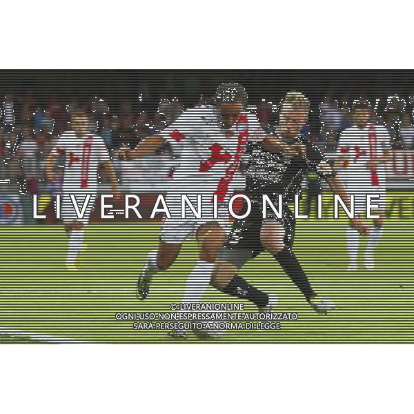 Bruno GROUGI / Thibault MOULIN - 04.08.2014 - Brest / Clermont - 1er journee de Ligue 2 Photo : Maxime Kerriou / Icon Sport AG ALDO LIVERANI SAS ONLY ITALY