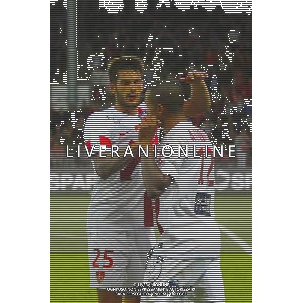 Johann RAMARE / Alexandre ALPHONSE - 04.08.2014 - Brest / Clermont - 1er journee de Ligue 2 Photo : Maxime Kerriou / Icon Sport AG ALDO LIVERANI SAS ONLY ITALY