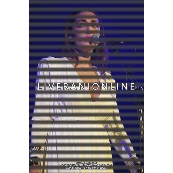 British Singer-songwriter Deliah (born Paloma Ayana Stoecker) performs at Union Chapel, London, England, UK on Tuesday 5th August 2014, the first date on her #NoFilter Tour. ©PHOTOSHOT/Agenzia Aldo Liverani sas - ITALY ONLY - EDITORIAL USE ONLY