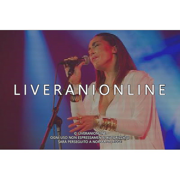 British Singer-songwriter Deliah (born Paloma Ayana Stoecker) performs at Union Chapel, London, England, UK on Tuesday 5th August 2014, the first date on her #NoFilter Tour. ©PHOTOSHOT/Agenzia Aldo Liverani sas - ITALY ONLY - EDITORIAL USE ONLY