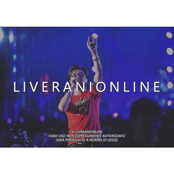 (140803) -- BEIJING, Aug. 3, 2014 () -- Singer Wang Feng performs at his solo concert in Beijing, capital of China, Aug. 2, 2014. (/Xiao Xiao) (lfj) ©photoshot/Agenzia Aldo Liverani sas - ITALY ONLY - EDITORIAL USE ONLY ©PHOTOSHOT/Agenzia Aldo Liverani sas - ITALY ONLY - EDITORIAL USE ONLY