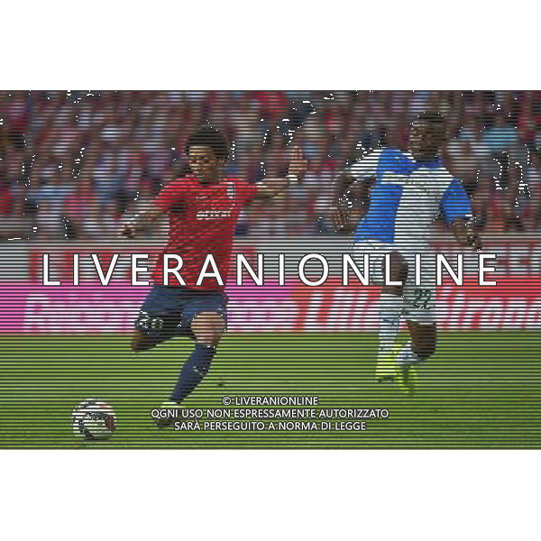 Ryan MENDES / Nathan SINKALA - 05.08.2014 - Lille / Grasshopper Zurich - 3emeTour Champions League Photo : Dave Winter / Icon Sport