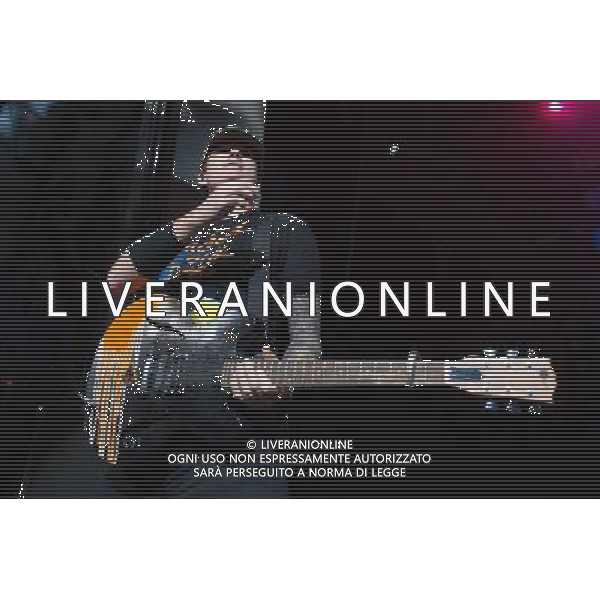 Guitarist Tom DeLonge of American Pop Punk band Blink-182 performing at the first of two shows at Brixton Academy, London, England, UK on Wednesday 6th August 2014. AG ALDO LIVERANI SAS ONLY ITALY