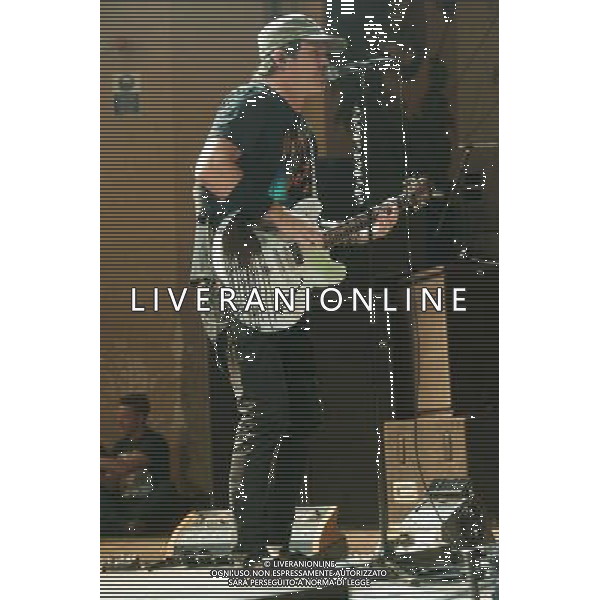 Guitarist Tom DeLonge of American Pop Punk band Blink-182 performing at the first of two shows at Brixton Academy, London, England, UK on Wednesday 6th August 2014. AG ALDO LIVERANI SAS ONLY ITALY