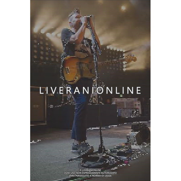 Bassist Mark Hoppus of American Pop Punk band Blink-182 performing at the first of two shows at Brixton Academy, London, England, UK on Wednesday 6th August 2014. AG ALDO LIVERANI SAS ONLY ITALY