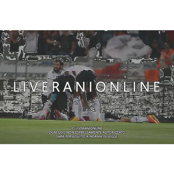 UEFA Champions League third leg qualification second leg match between Besiktas and Feyenoord at Olympic stadium in istanbul 06 august 2014. Pictured: Besiktas players celebrates after Demba Ba\'s goal. ELIMINACJE KWALIFIKACJE LIGA MISTRZOW SEZON 2014/2015 PILKA NOZNA FOT. Seskimphoto / NEWSPIX.PL POLAND, TURKEY, GERMANY, AUSTRIA AND UK OUT !!! --- Newspix.pl AG ALDO LIVERANI SAS ONLY ITALY *** Local Caption *** www.newspix.pl mail us: info@newspix.pl call us: 0048 022 23 22 222 --- Polish Picture Agency by Ringier Axel Springer Poland