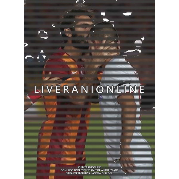 Friendly match between Galatasaray and Atletico Madrid at Ataturk stadium in Izmir. Score: Galatasaray 0 - Atletico Madrid 0 Pictured: Arda Turan of Atletico Madrid and Hamit Altintop of Galatasaray. MECZ TOWARZYSKI SEZON 2014/2015 PILKA NOZNA GALATASARAY vs ATLETICO MADRYT FOT. SESKIM/NEWSPIX.PL POLAND, TURKEY, GERMANY, AUSTRIA AND UK OUT !!! --- Newspix.pl *** Local Caption *** www.newspix.pl mail us: info@newspix.pl call us: 0048 022 23 22 222 --- Polish Picture Agency by Ringier Axel Springer Poland