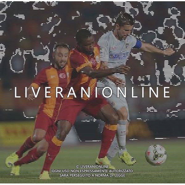 Friendly match between Galatasaray and Atletico Madrid at Ataturk stadium in Izmir. Score: Galatasaray 0 - Atletico Madrid 0 Pictured: Aurelien Chedjou of Galatasaray and Diego Godin of Atletico Madrid. MECZ TOWARZYSKI SEZON 2014/2015 PILKA NOZNA GALATASARAY vs ATLETICO MADRYT FOT. SESKIM/NEWSPIX.PL POLAND, TURKEY, GERMANY, AUSTRIA AND UK OUT !!! --- Newspix.pl *** Local Caption *** www.newspix.pl mail us: info@newspix.pl call us: 0048 022 23 22 222 --- Polish Picture Agency by Ringier Axel Springer Poland