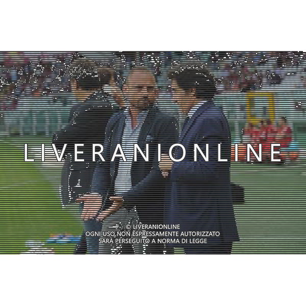 UEFA Europa League - 3Â° turno preliminare Torino 7-08-2014 Stadio Olimpico Torino - Brommapojkarna nella foto Gianluca Petrachi direttore sportivo del Torino a SX e Urbano Cairo presidente del Torino foto Roberto Garavaglia - ag. Aldo Liverani