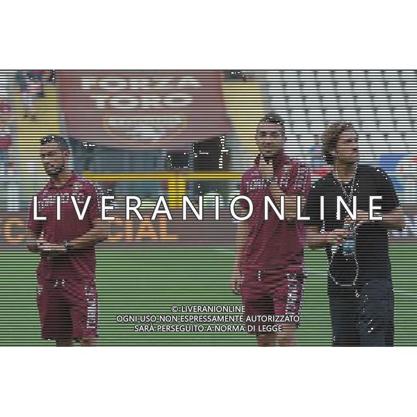 UEFA Europa League - 3Â° turno preliminare Torino 7-08-2014 Stadio Olimpico Torino - Brommapojkarna nella foto da SX Fabio Quagliarella (Torino) - Omar El Kaddouti (Torino) - Alessio Cerci (Torino) foto Roberto Garavaglia - ag. Aldo Liverani