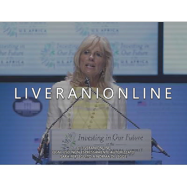 Dr. Jill Biden makes remarks during the plenary session \'Investing in our Future\' at the U.S. - Africa Leaders Summit at the John F. Kennedy Center for the Performing Arts in Washington, D.C. on Wednesday, August 6, 2014. AG ALDO LIVERANI SAS ONLY ITALY