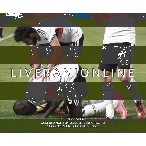 UEFA Champions League third leg qualification second leg match between Besiktas and Feyenoord at Olympic stadium in istanbul 06 august 2014. Score: Besiktas 3 - Feyenoord 1 Pictured: Besiktas players celebrates after Demba Ba s goal. PUBLICATIONxNOTxINxTUR UEFA Champions League Third Leg Qualification Second Leg Match between Besiktas and Feyenoord AT Olympic Stage in Istanbul 06 August 2014 Score Besiktas 3 Feyenoord 1 Besiktas Players Celebrates After Demba Ba s Goal PUBLICATIONxNOTxINxTUR AG ALDO LIVERANI SAS ONLY ITALY