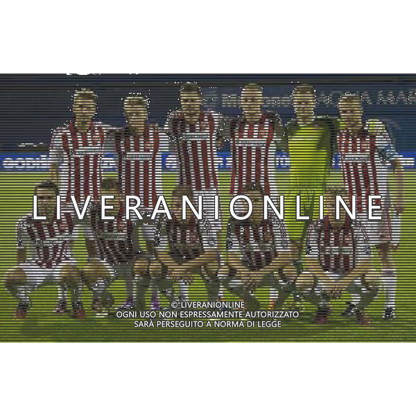(140807) -- ZAGREB, AUG. 7, 2014 () -- Players of Aalborg pose for a team photo during UEFA Champions League 3rd Qualifying Round soccer match against Dinamo Zagreb at the Maksimir Stadium in Zagreb, Croatia, Aug. 6, 2014. Aalborg won 2-0. (/Miso Lisanin) AG ALDO LIVERANI SAS ONLY ITALY