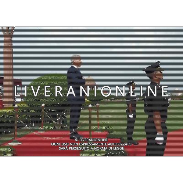 (140808) -- NEW DELHI, Aug. 8, 2014 () -- U.S. Defense Secretary Chuck Hagel (L) receives the salute at the Defence Ministry headquarters at South Block in New Delhi, India on Aug. 8, 2014. Chuck Hagel arrived here Thursday on a three-day official visit, said official sources. (/Partha Sarkar) ©PHOTOSHOT/Agenzia Aldo Liverani sas - ITALY ONLY - EDITORIAL USE ONLY