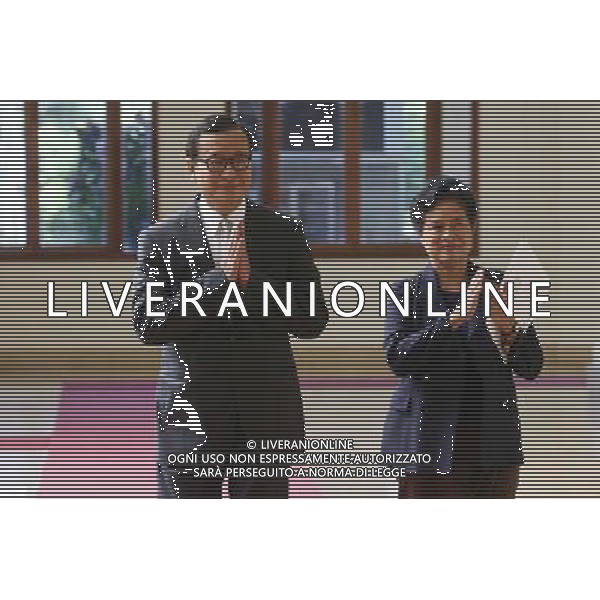(140808) -- PHNOM PENH, Aug. 8, 2014 () -- Sam Rainsy (L), president of the opposition Cambodia National Rescue Party (CNRP), and his wife Tioulong Saumura gesture before the parliamentary session in Phnom Penh, Cambodia, Aug. 8, 2014. All 55 CNRP members of parliament attended the parliamentary session for the first time on Friday after they boycotted the parliament for 10 months following a disputed election last July. (/Sovannara) (lyi) ©photoshot/Agenzia Aldo Liverani sas - ITALY ONLY - EDITORIAL USE ONLY