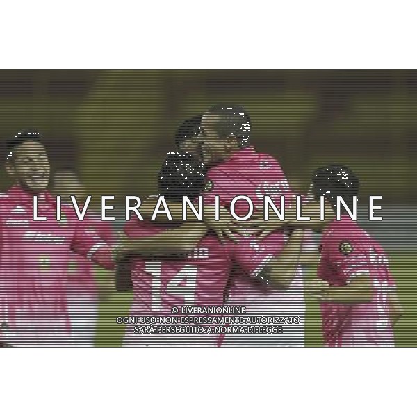 (140806) --SAN SALVADOR, Aug. 6, 2014 () -- Wanderley de Jesus of Mexico\'s Leon celebrates after scoring during a match of the CONCACAF\'s Champions League, against El Salvador\'s Isidro Metapan, held in the Cuscatlan Stadium, in San Salvador, capital of El Salvador, on August 5, 2014. (/Oscar Rivera) (rt) ©photoshot/Agenzia Aldo Liverani sas - ITALY ONLY - EDITORIAL USE ONLY